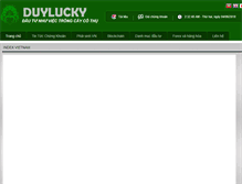 Tablet Screenshot of duylucky.com